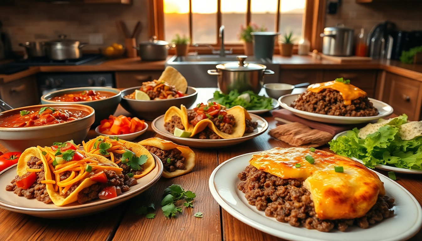 Discover delicious ground beef recipes that are quick and easy to make. From hearty casseroles to tasty tacos, find your next favorite meal today!
