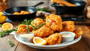 Discover the secret to perfectly crispy fried chicken with buttermilk coating, delivering a mouthwatering crunch and flavor you'll crave. Enjoy it today!