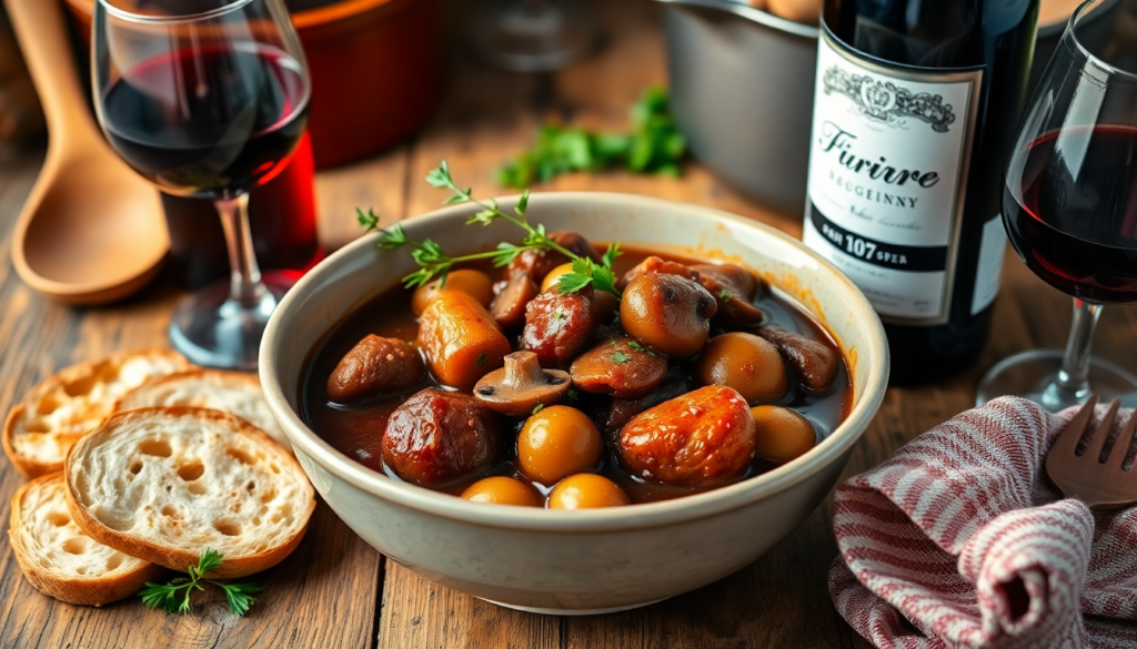 Savory Beef Bourguignon with Red Wine: A Must-Try Recipe!