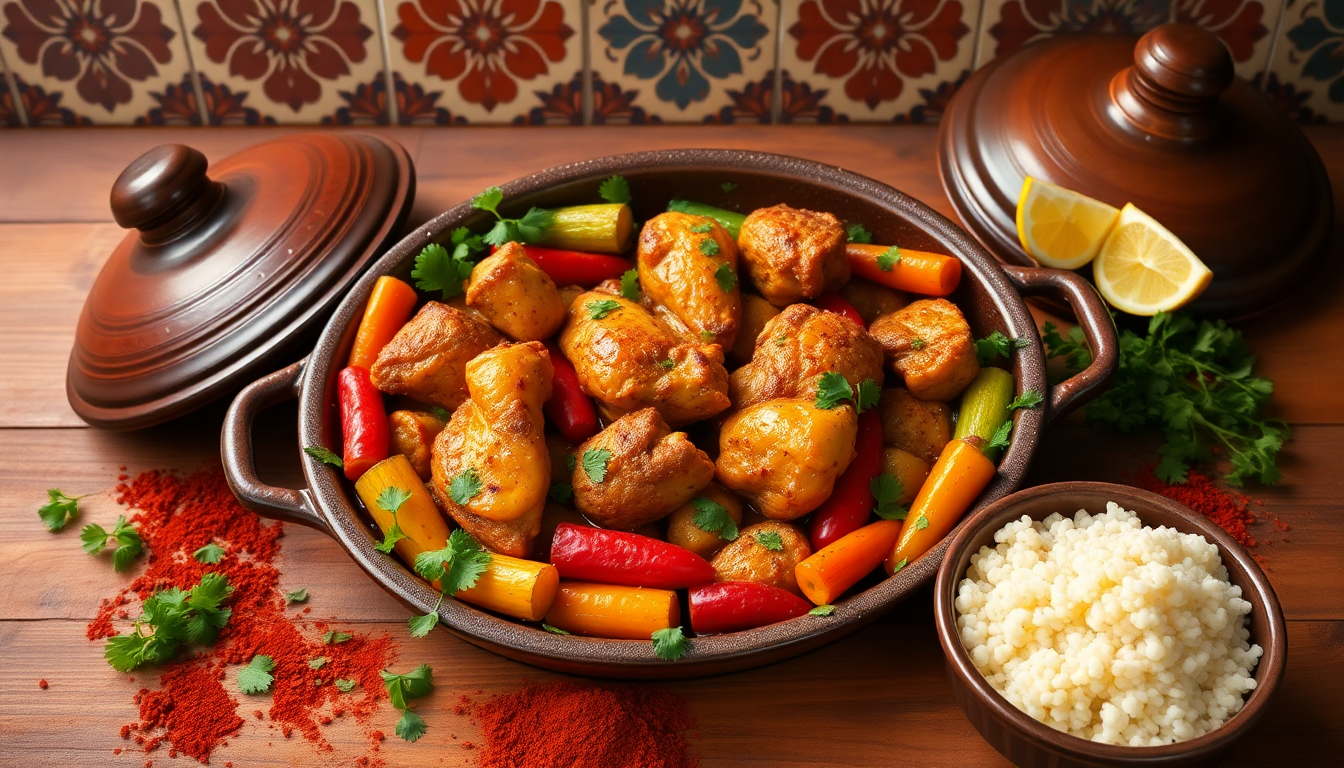 Savory Moroccan Spiced Chicken Tagine: A Must-Try Recipe!